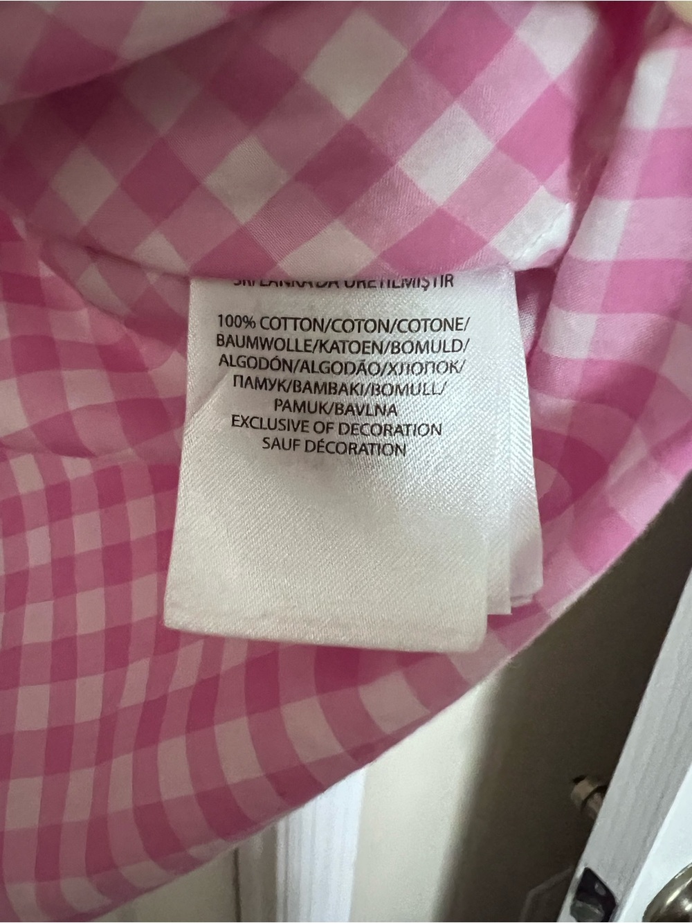 Ralph Lauren Pink Gingham Button-Down Shirt - Picture 3 of 4
